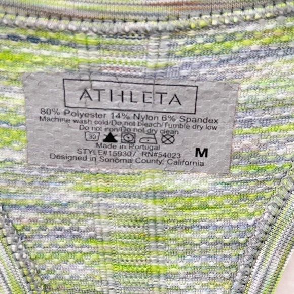 ATHLETA | Fastest Track Tank Top Green Spacedye - Picture 4 of 6